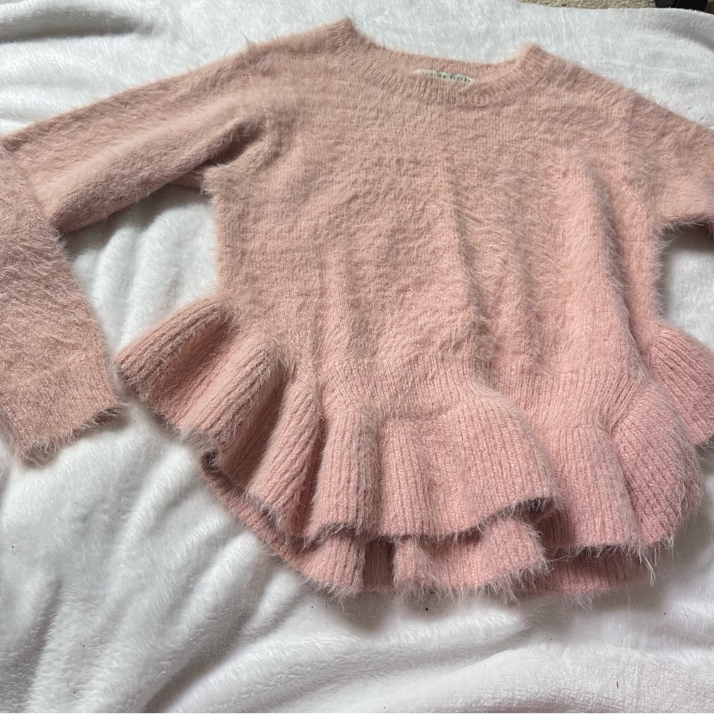 English Factory Fuzzy Ruffle Sweater - Picture 6 of 7